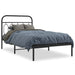 Sengeramme i metall med hodegavl svart 107x203 cm