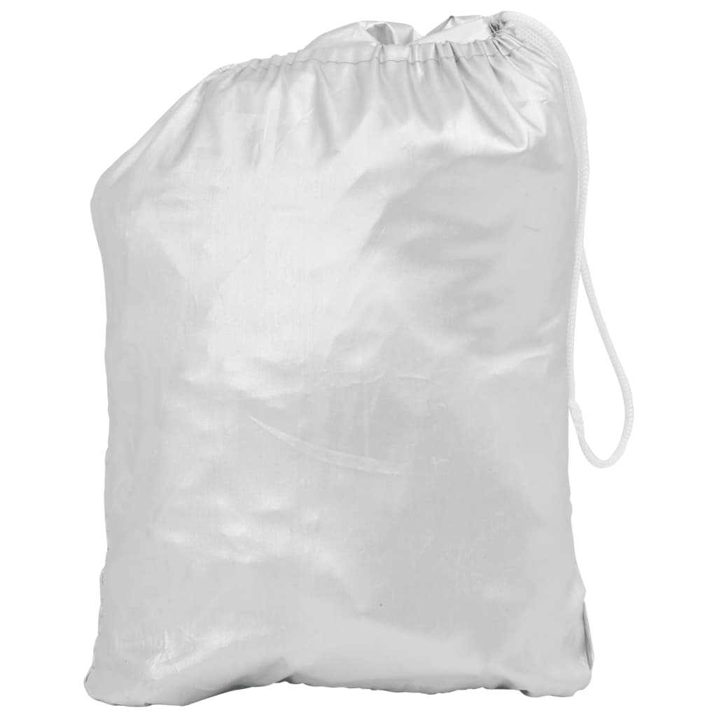 Halvt biltrekk med kroker Silver M vidaXL