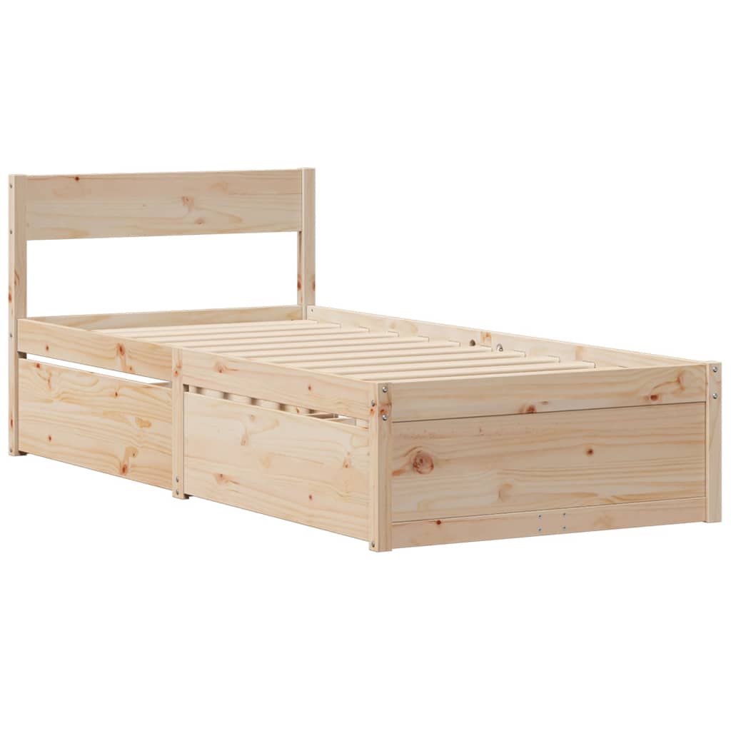 Sengeramme uten madrass 90x200 cm heltre furu