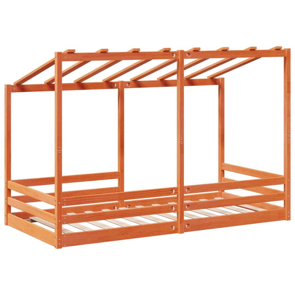 Tak for barneseng voksbrun 100x200 cm heltre furu