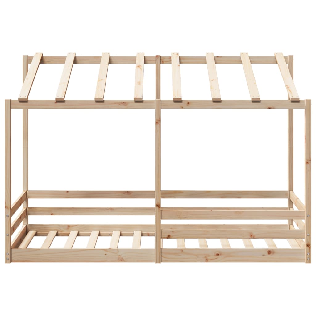 Barneseng med tak 80x200 cm heltre furu