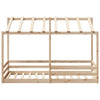 Barneseng med tak 80x200 cm heltre furu