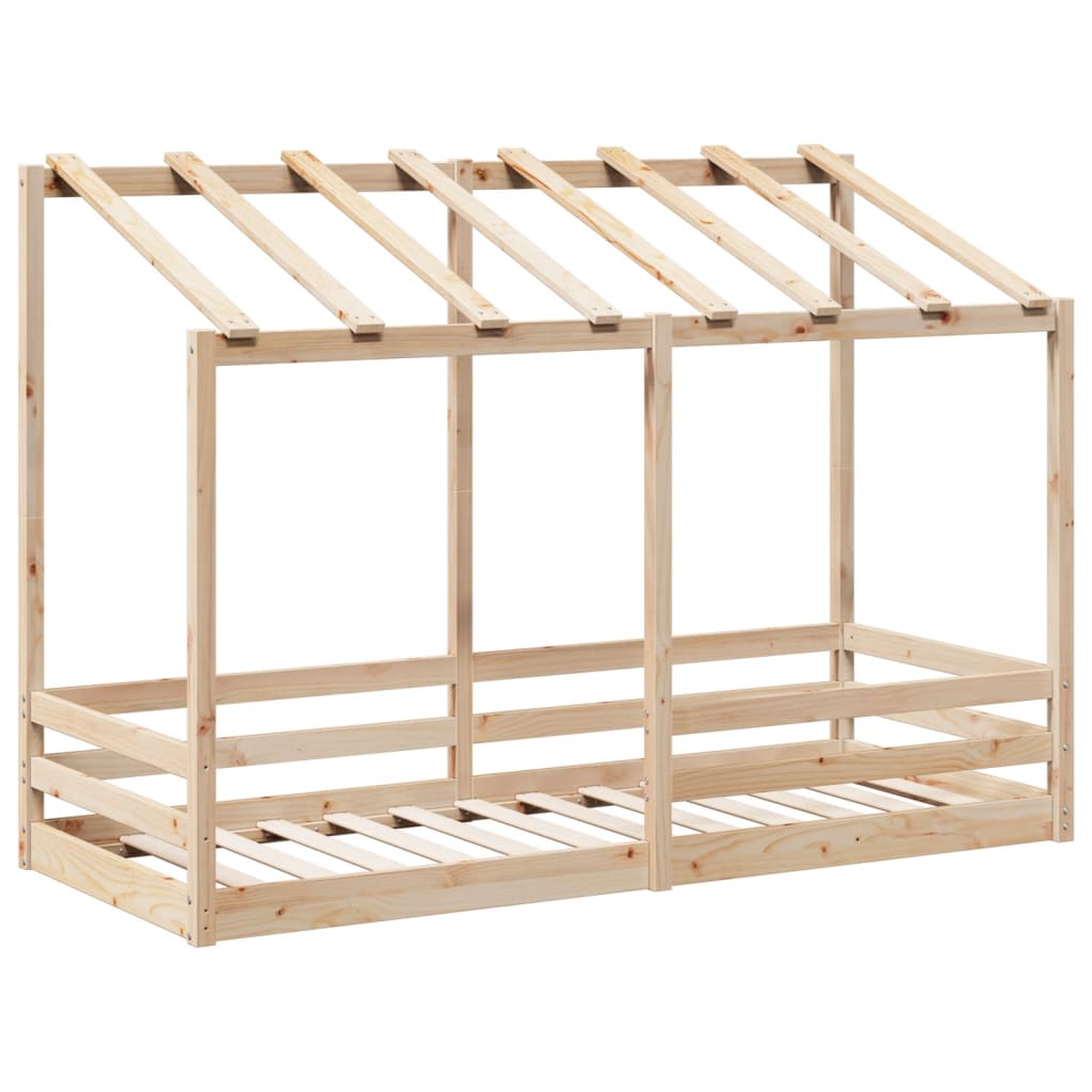 Barneseng med tak 90x190 cm heltre furu