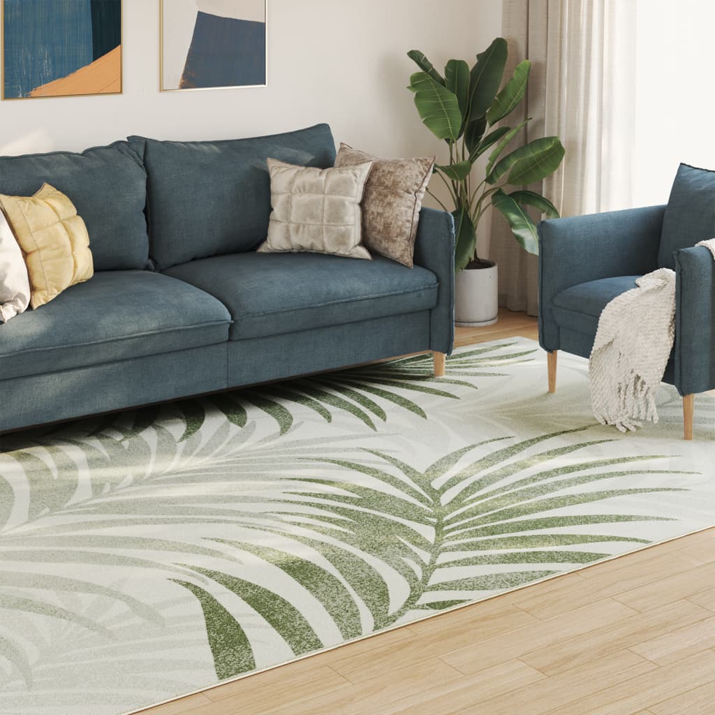 Inne- og uteteppe kort luv flerfarget 190x300 cm