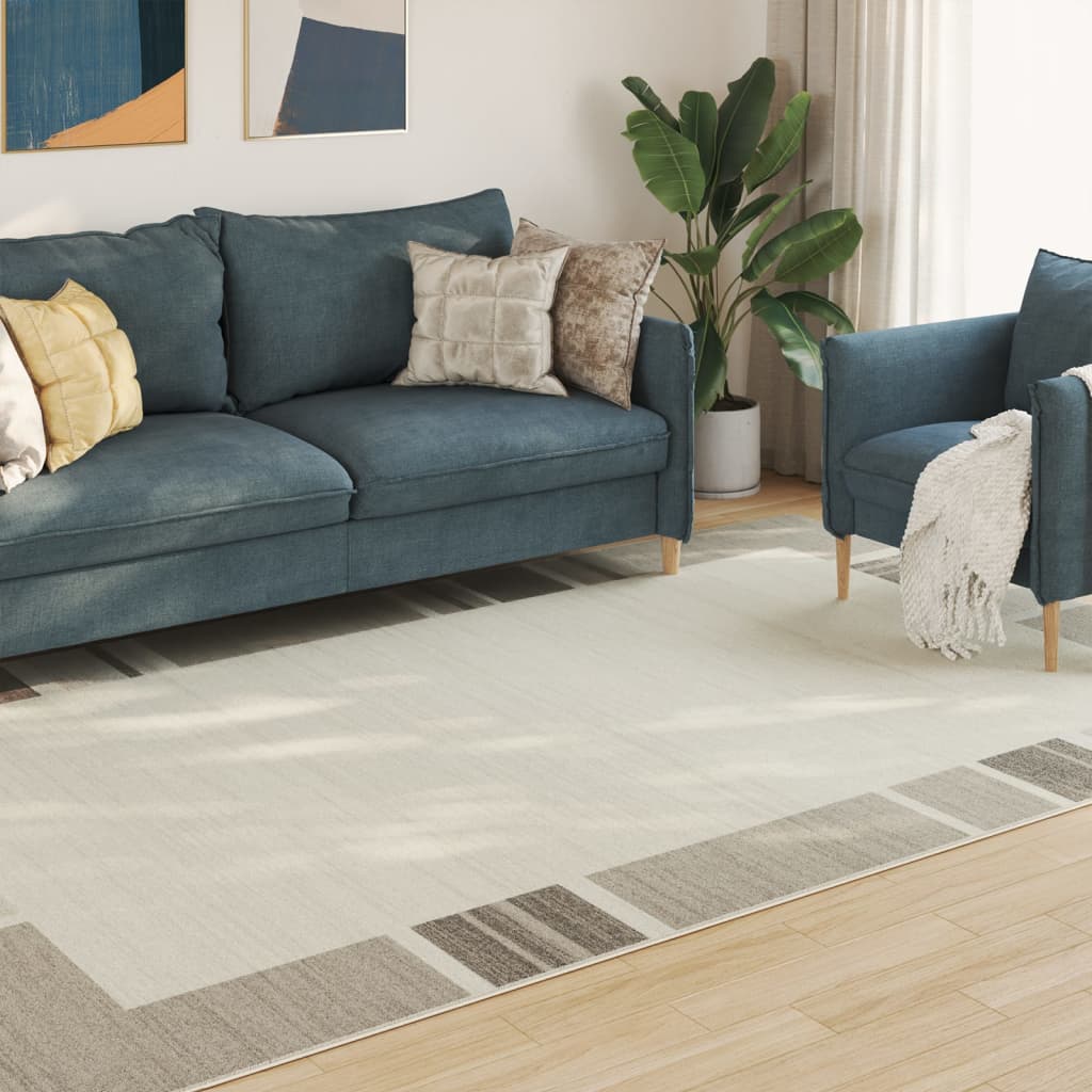 Inne- og uteteppe kort luv flerfarget 190x300 cm