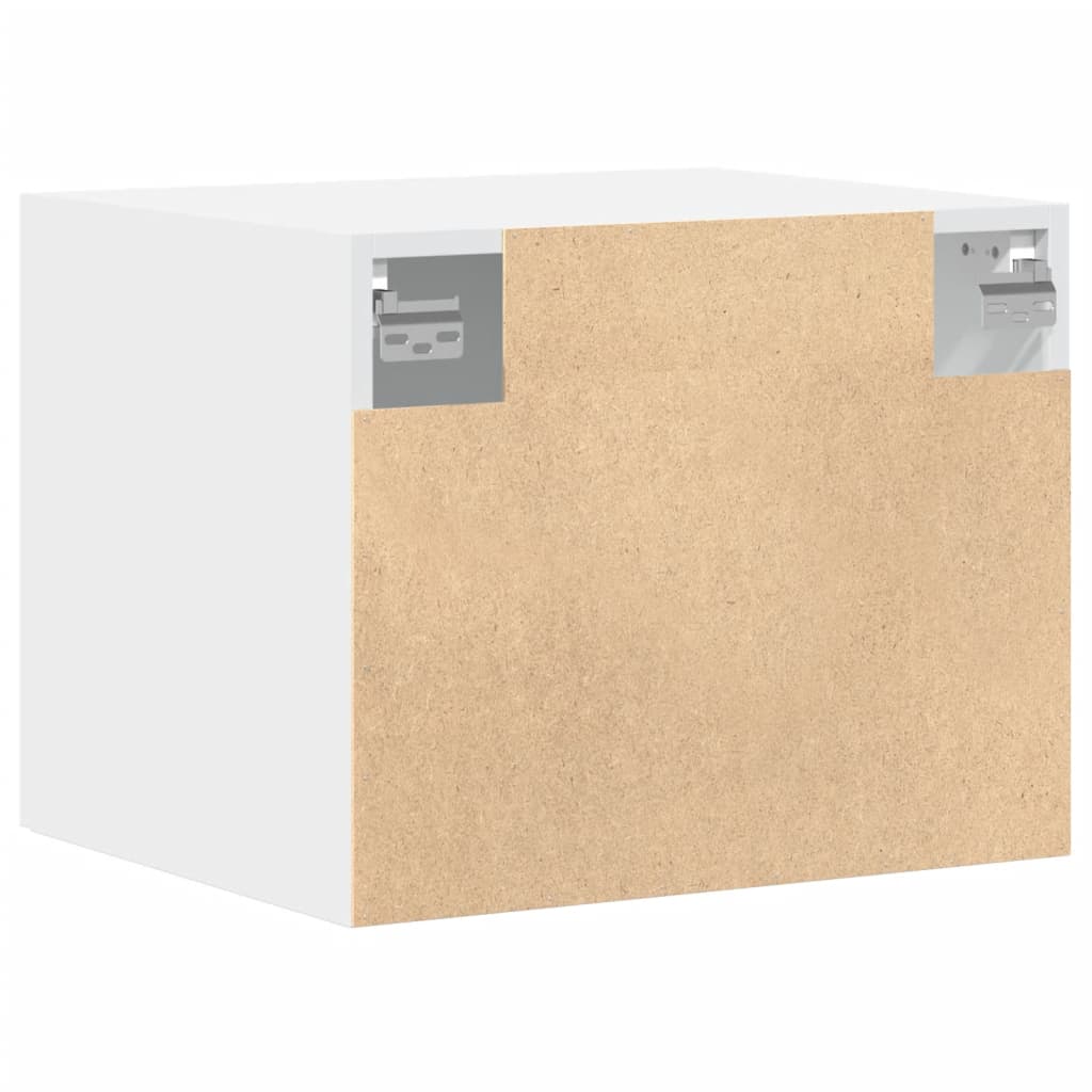 Veggskap hvit 50x42,5x40 cm konstruert tre vidaXL
