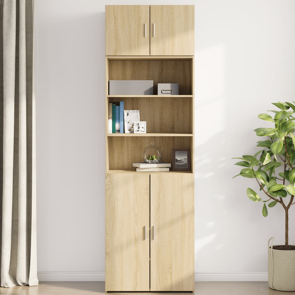 Veggskap sonoma eik 70x42,5x40 cm konstruert tre