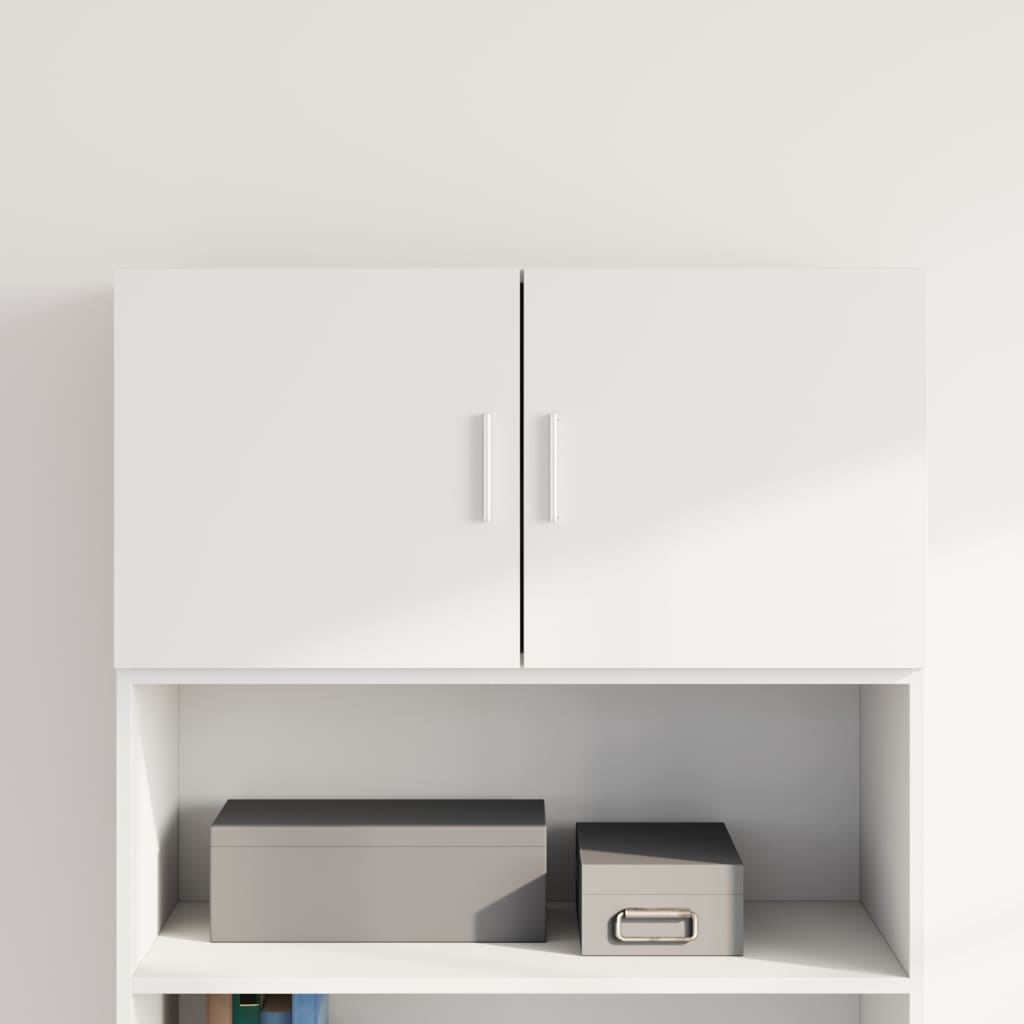 Veggskap hvit 80x42,5x40 cm konstruert tre vidaXL