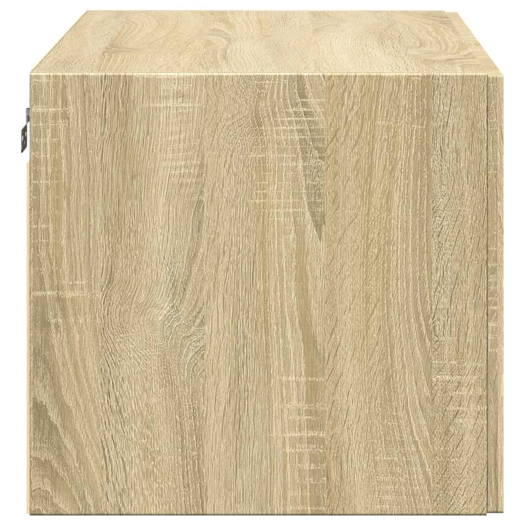 Veggskap sonoma eik 80x42,5x40 cm konstruert tre vidaXL