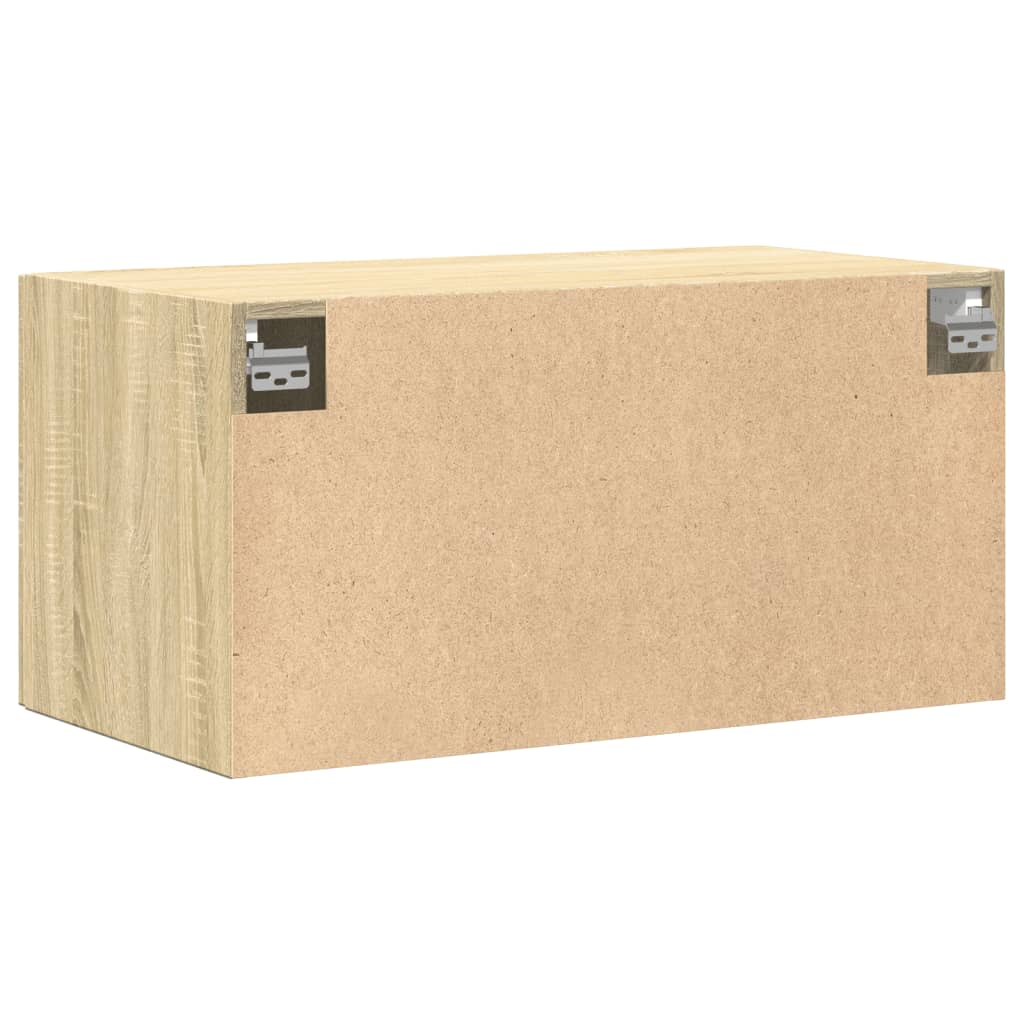 Veggskap sonoma eik 80x42,5x40 cm konstruert tre vidaXL