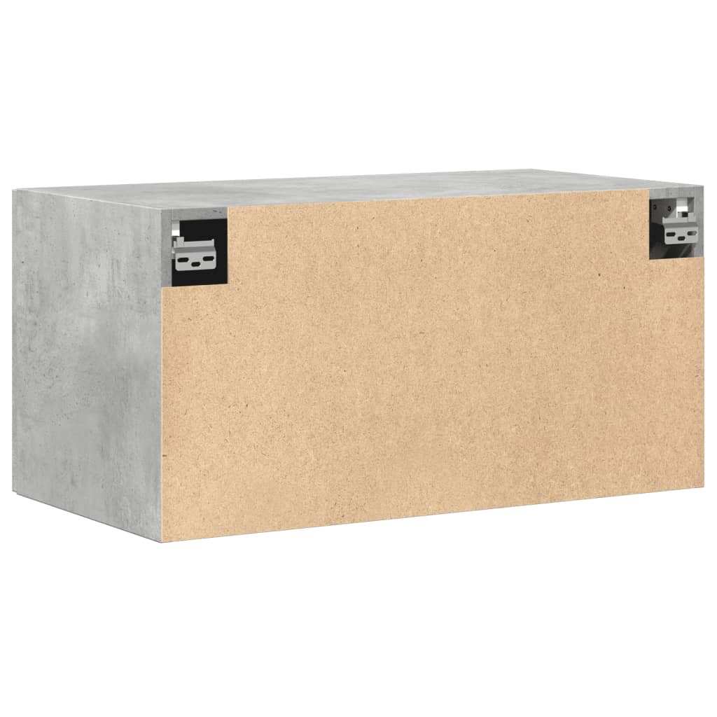 Veggskap betonggrå 80x42,5x40 cm konstruert tre vidaXL