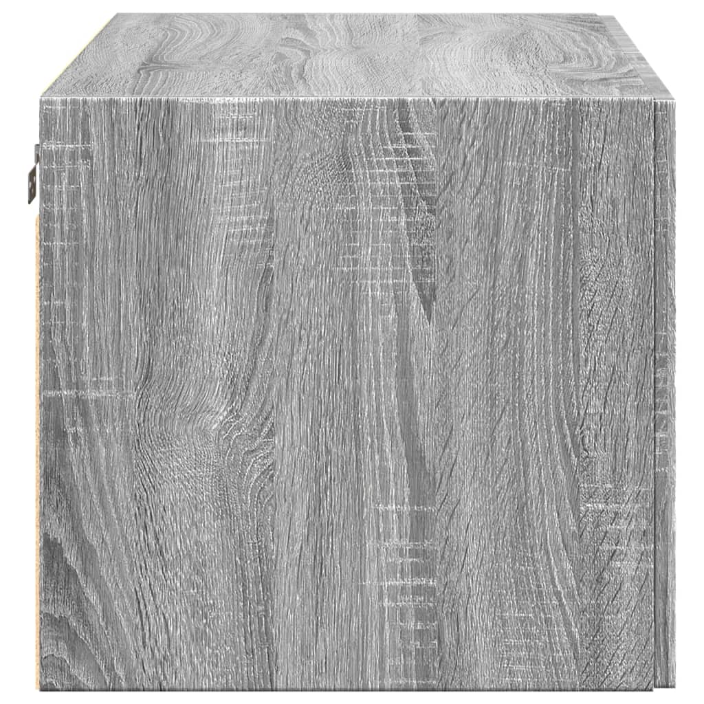 Veggskap grå sonoma 80x42,5x40 cm konstruert tre vidaXL