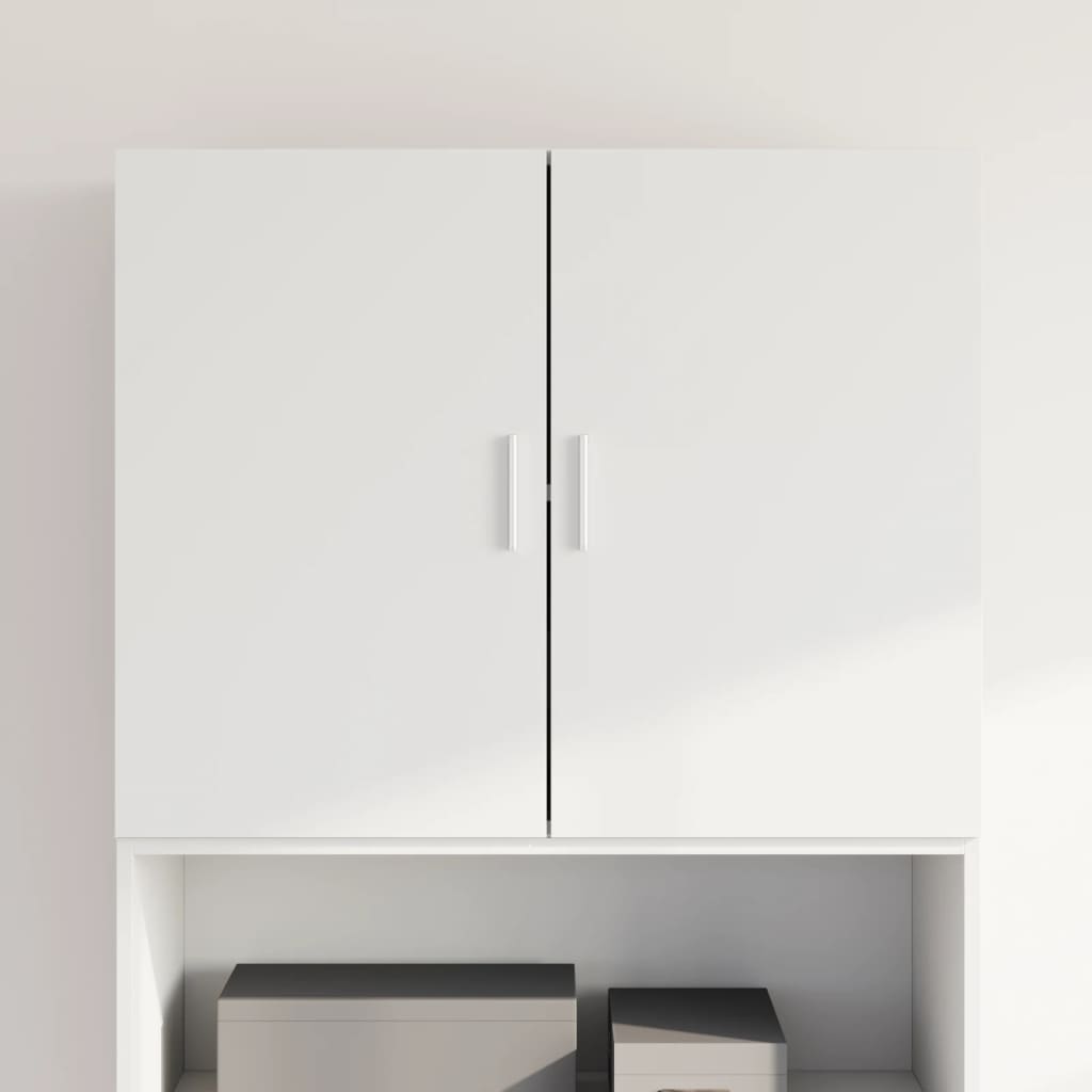 Veggskap hvit 80x42,5x64 cm konstruert tre vidaXL
