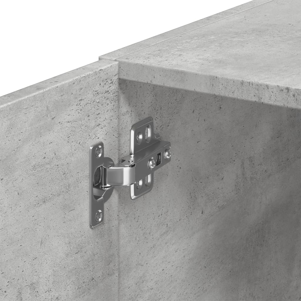Veggskap betonggrå 80x42,5x64 cm konstruert tre vidaXL