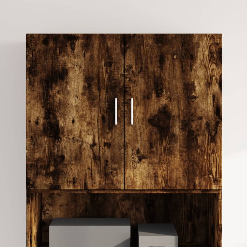 Veggskap røkt eik 80x42,5x64 cm konstruert tre vidaXL