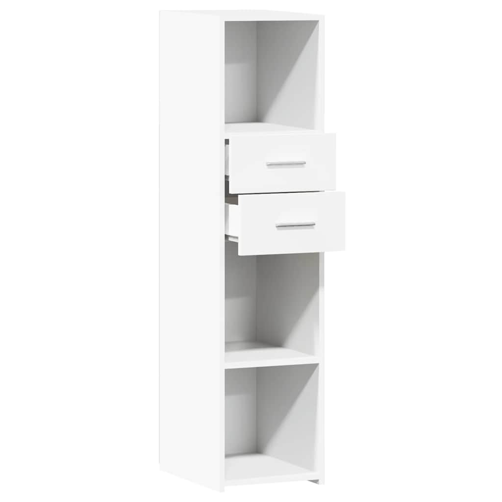 Hylle hvit 30x42,5x124 cm konstruert tre