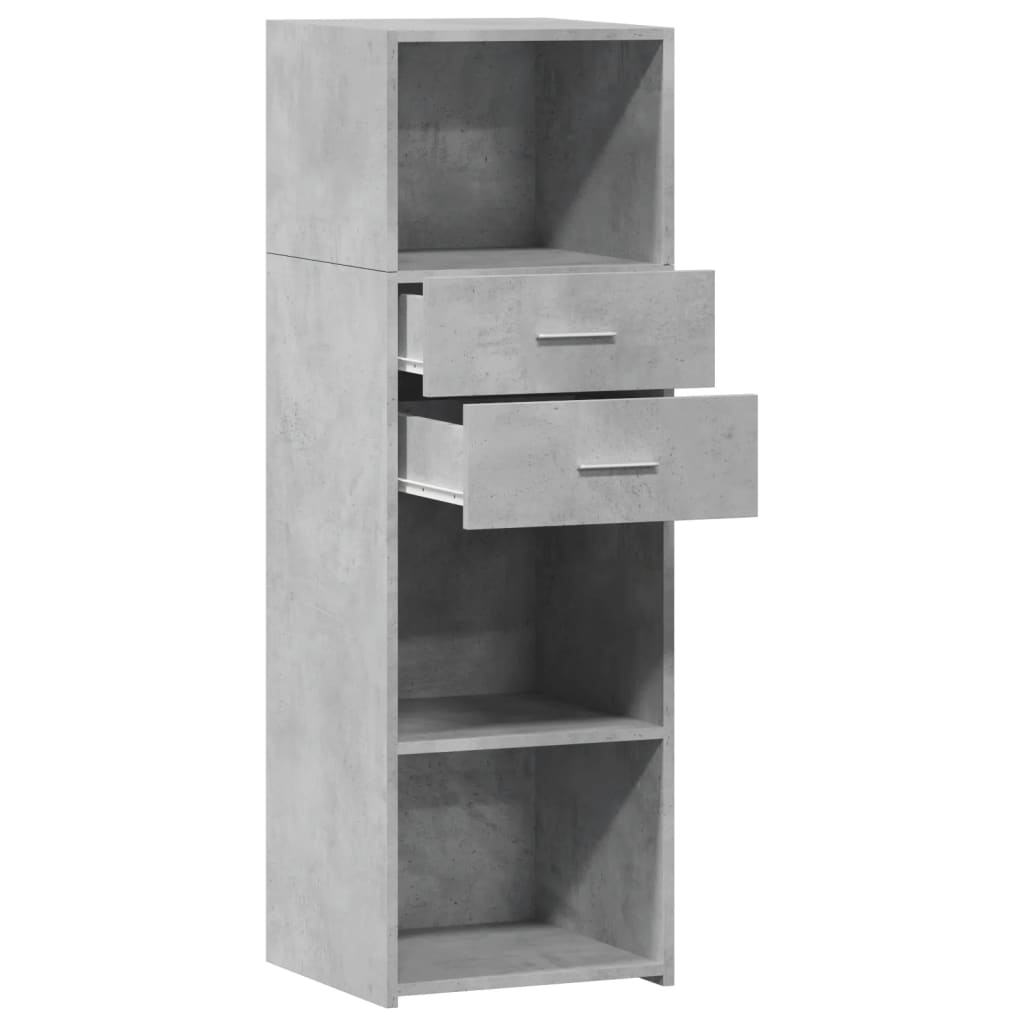 Hylle betonggrå 40x42,5x124 cm konstruert tre