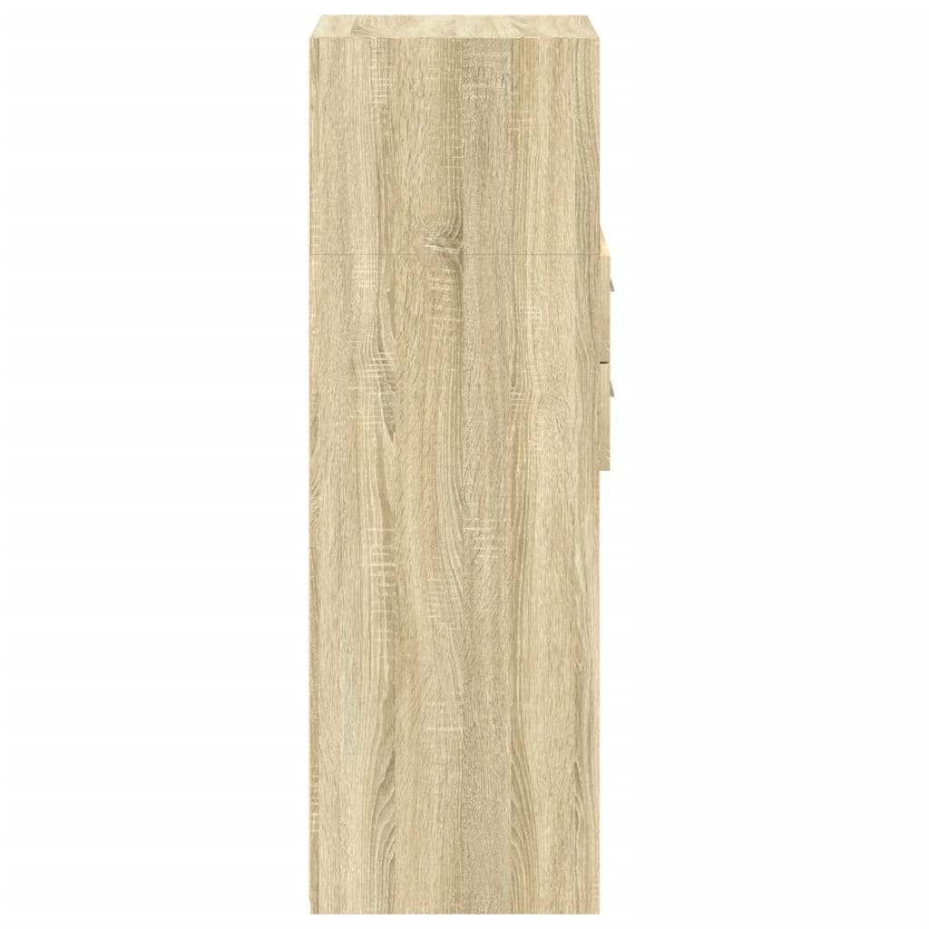 Hylle sonoma eik 45x42,5x124 cm konstruert tre