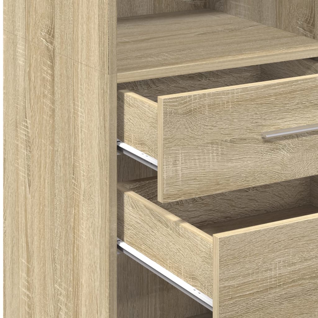 Hylle sonoma eik 45x42,5x124 cm konstruert tre