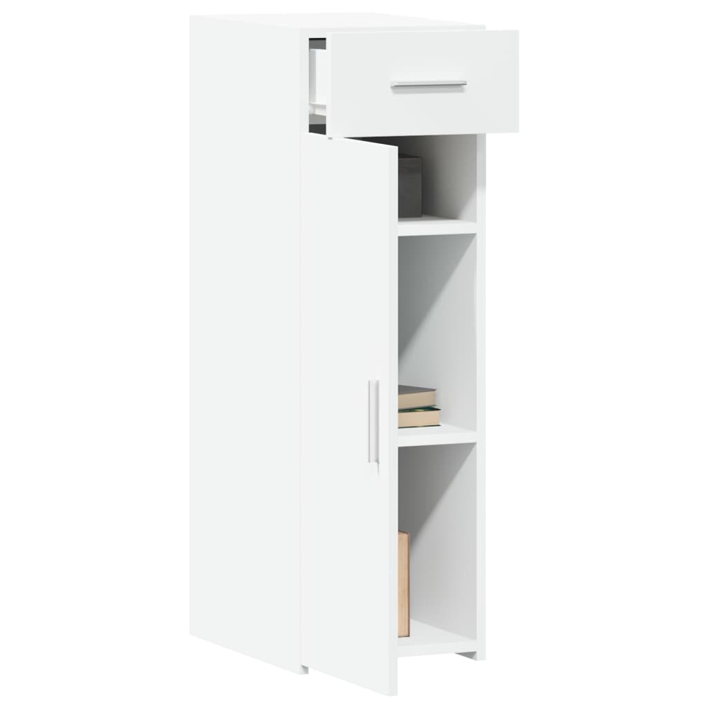 Skjenk hvit 30x42,5x93 cm konstruert tre