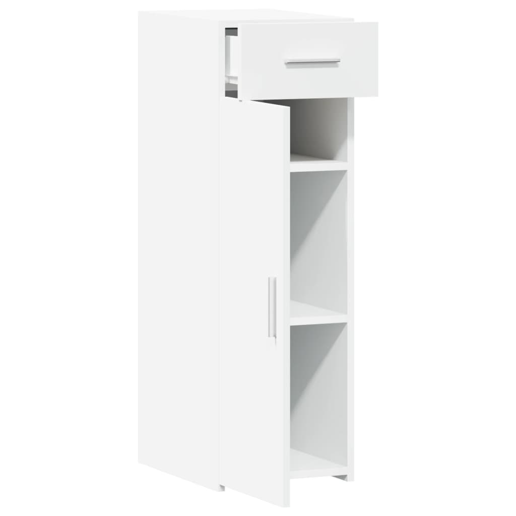Skjenk hvit 30x42,5x93 cm konstruert tre