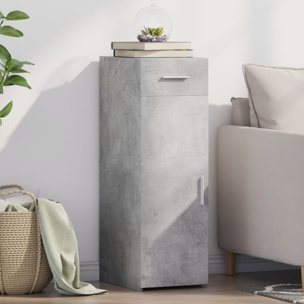Skjenk betonggrå 30x42,5x93 cm konstruert tre