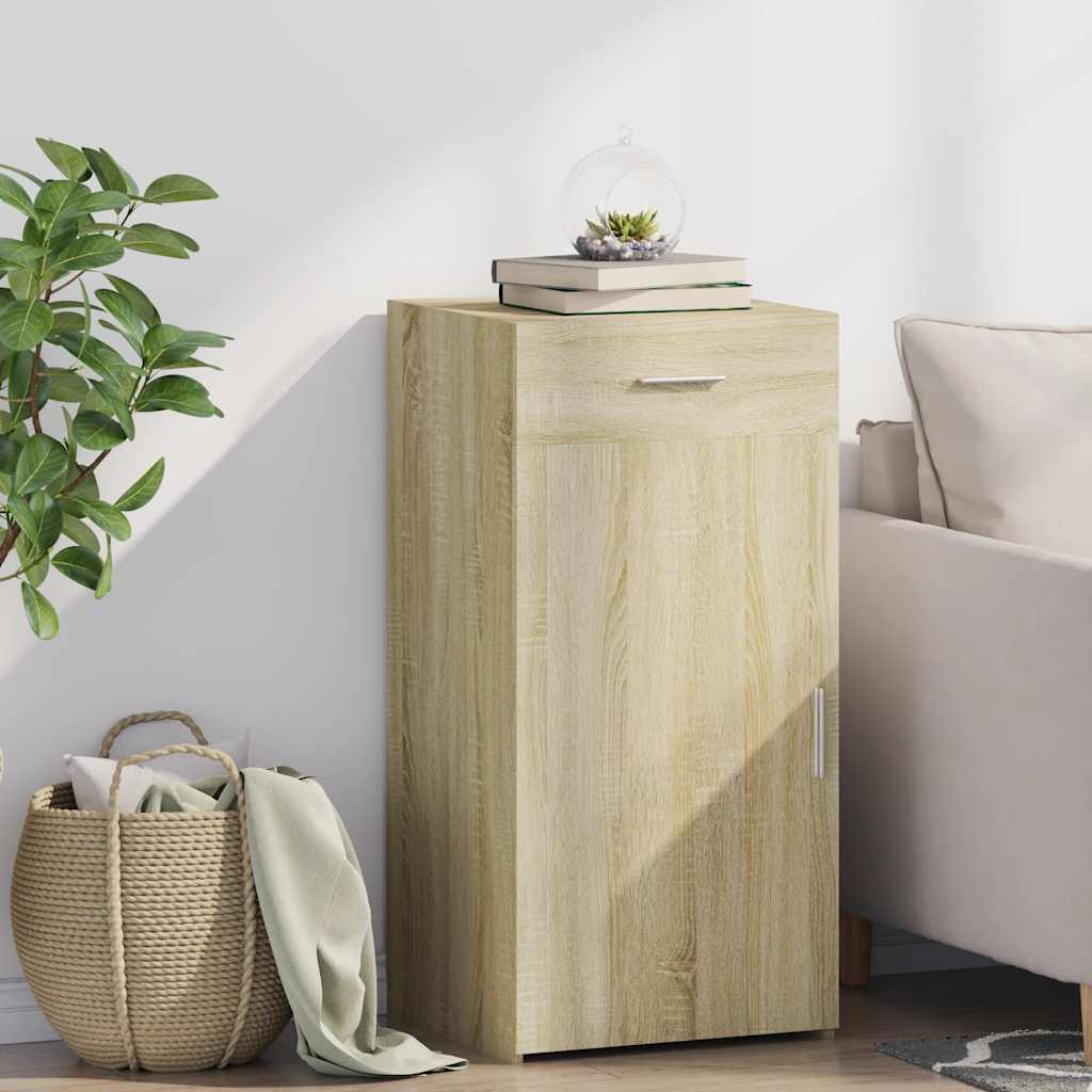Skjenk sonoma eik 45x42,5x93 cm konstruert tre vidaXL