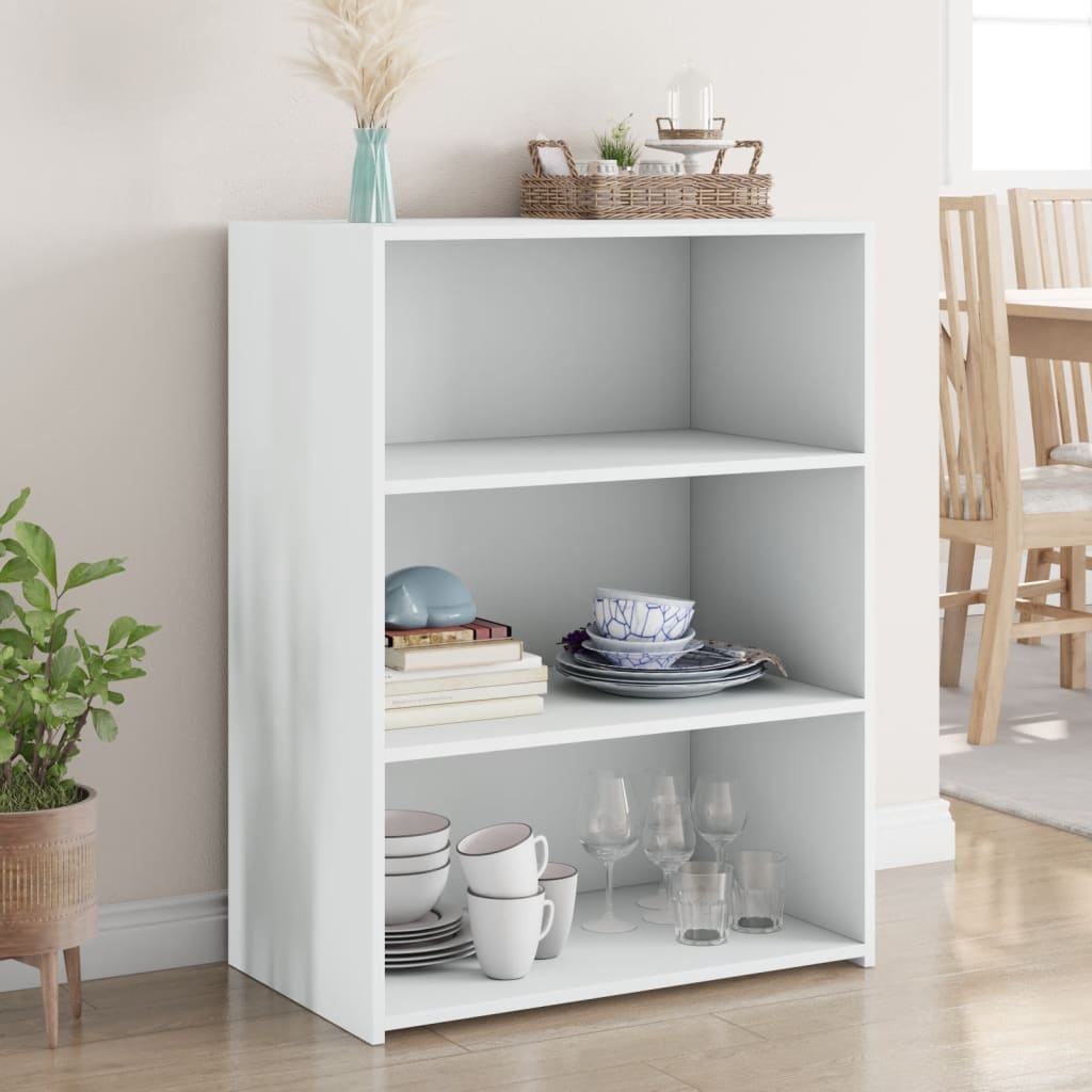 Skjenk hvit 70x41x93 cm konstruert tre