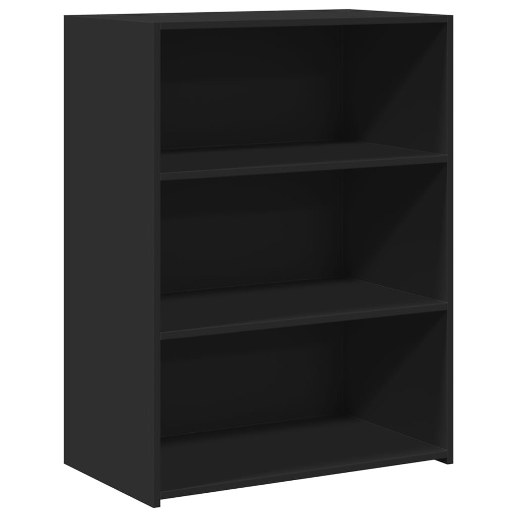 Skjenk svart 70x41x93 cm konstruert tre