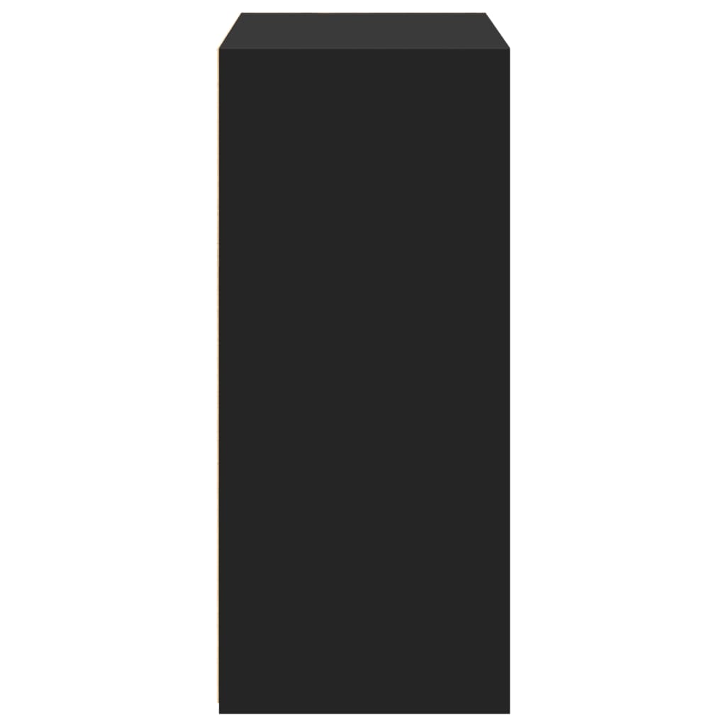 Skjenk svart 70x41x93 cm konstruert tre