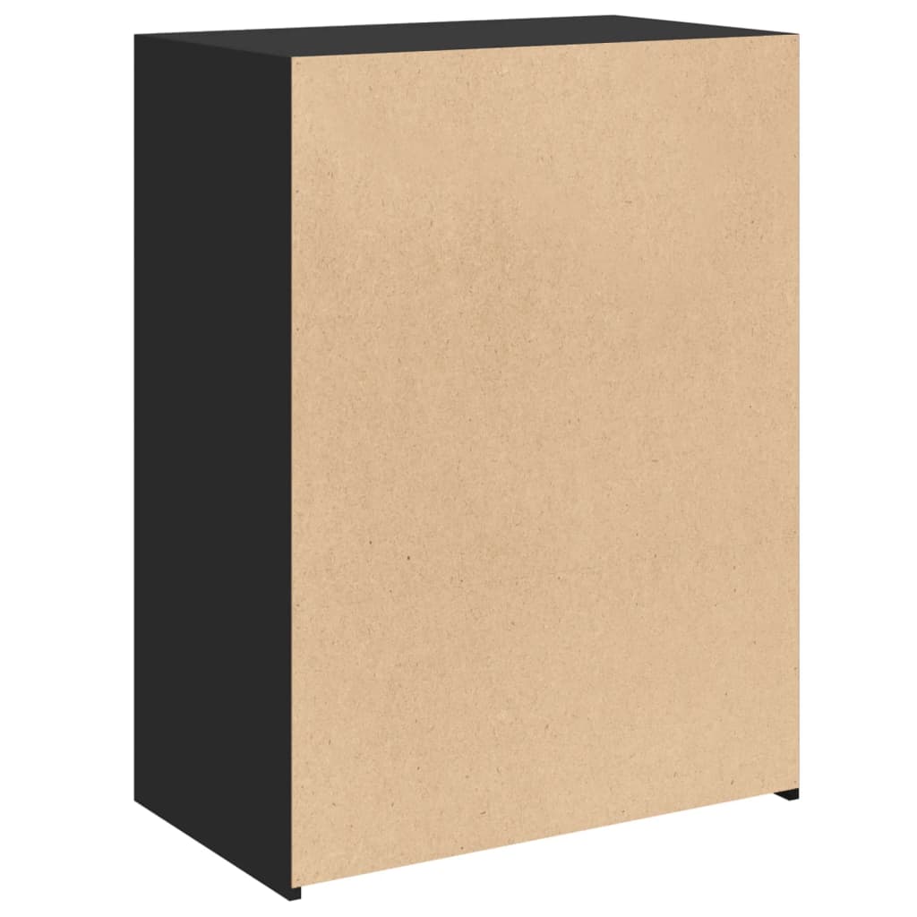 Skjenk svart 70x41x93 cm konstruert tre