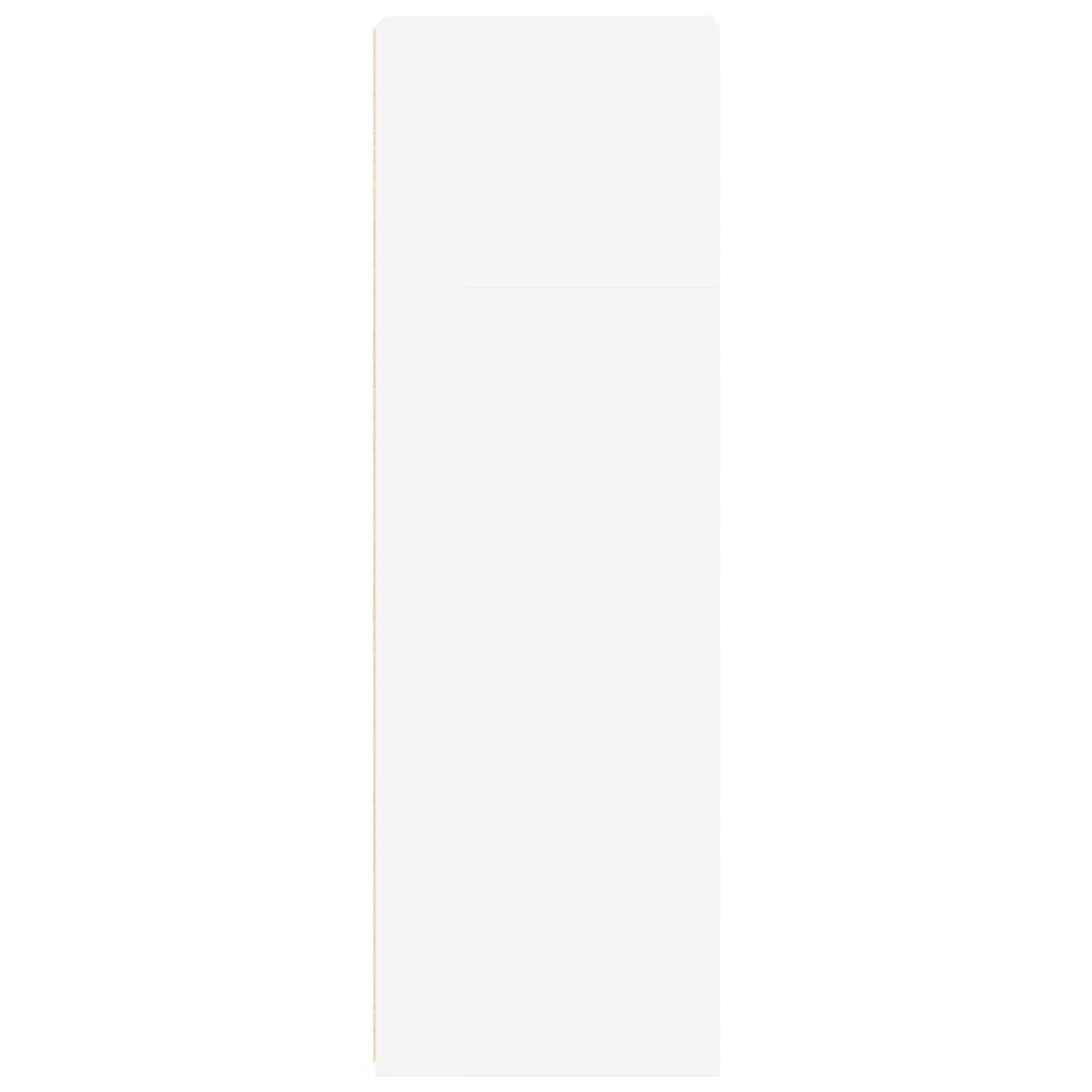 Hylle hvit 30x41x124 cm konstruert tre