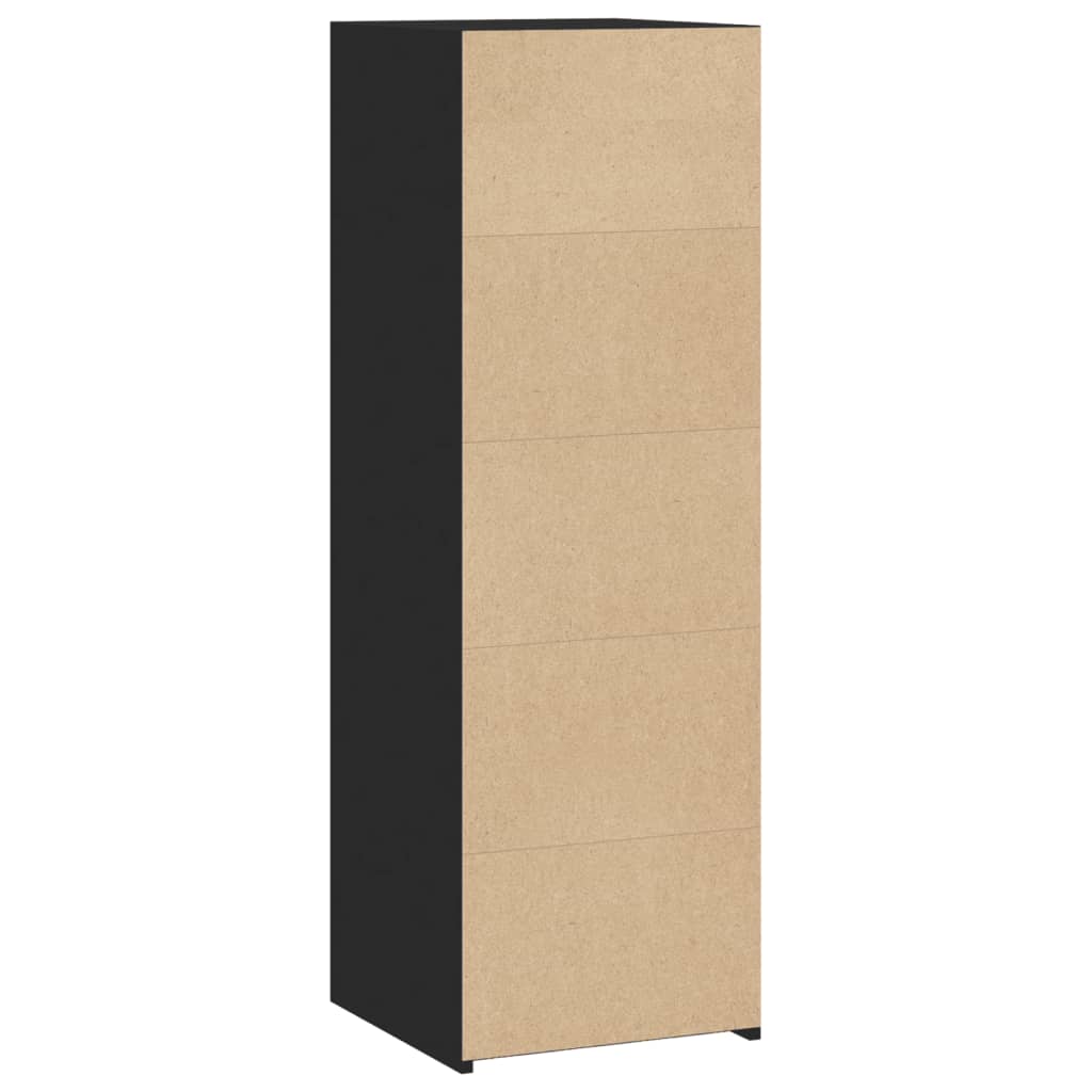 Hylle svart 40x41x124 cm konstruert tre