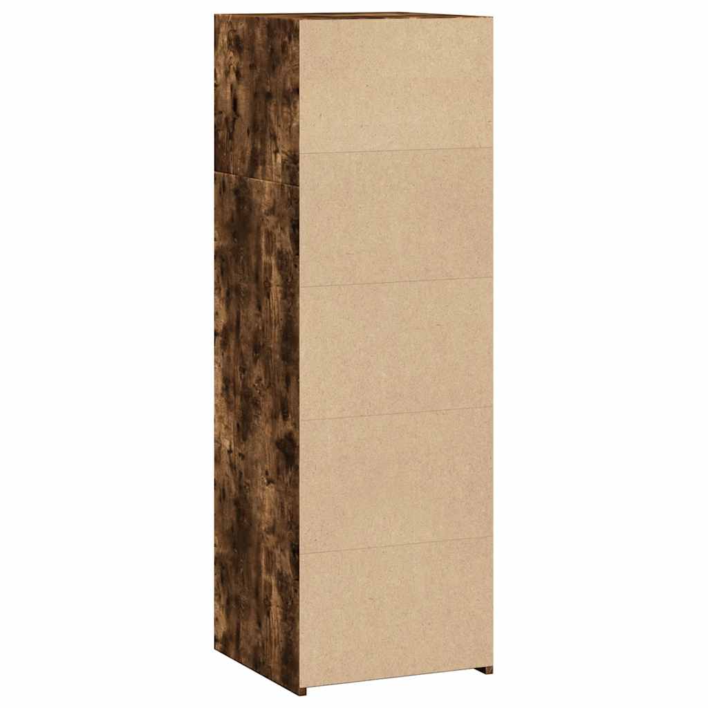 Hylle røkt eik 40x41x124 cm konstruert tre