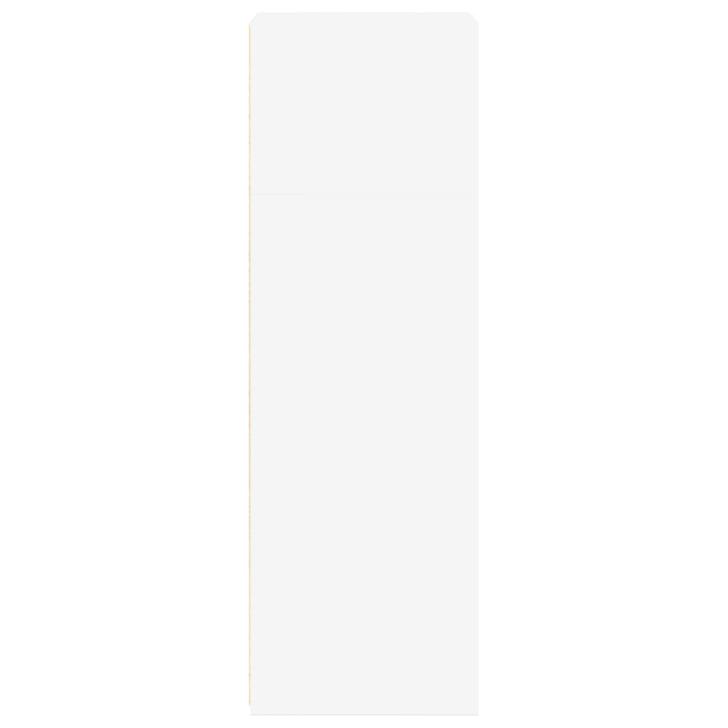 Hylle hvit 45x41x124 cm konstruert tre
