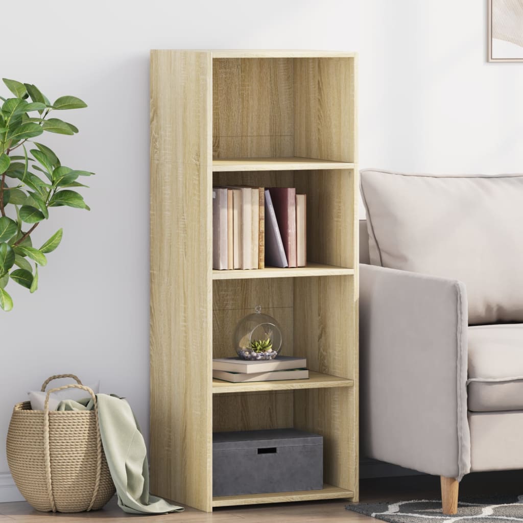 Hylle sonoma eik 45x41x124 cm konstruert tre