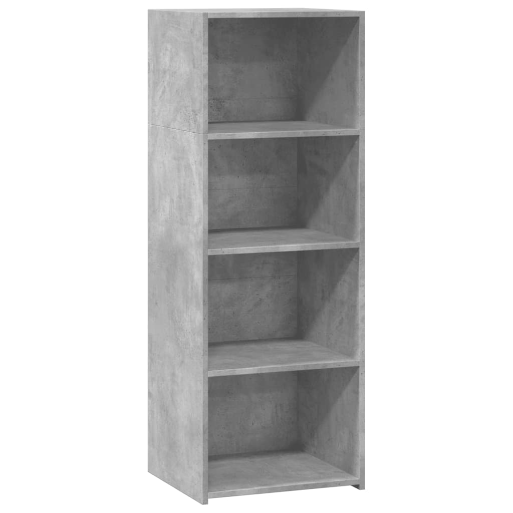 Hylle betonggrå 45x41x124 cm konstruert tre