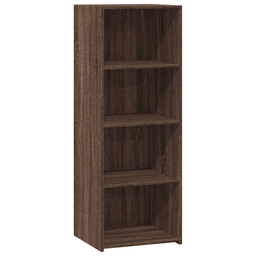Hylle brun eik 45x41x124 cm konstruert tre