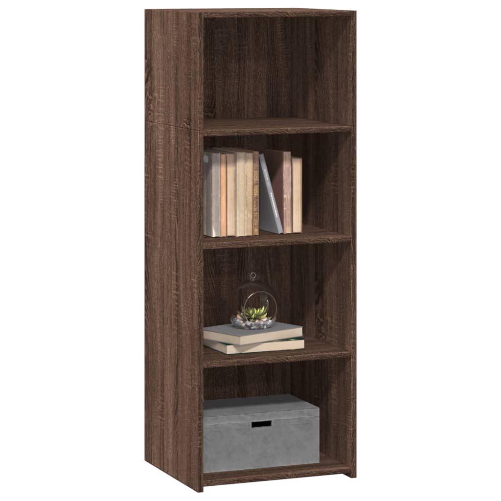 Hylle brun eik 45x41x124 cm konstruert tre