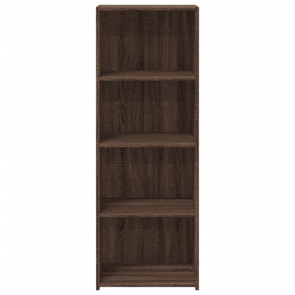 Hylle brun eik 45x41x124 cm konstruert tre
