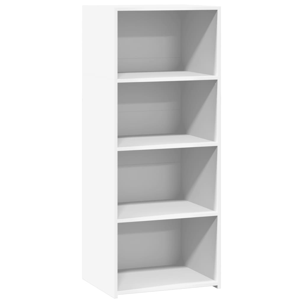 Hylle hvit 50x41x124 cm konstruert tre