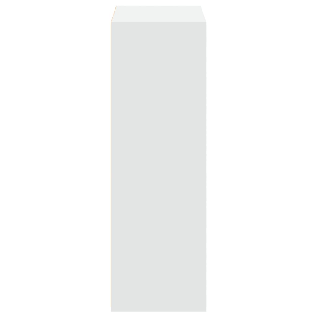Hylle hvit 70x41x124 cm konstruert tre