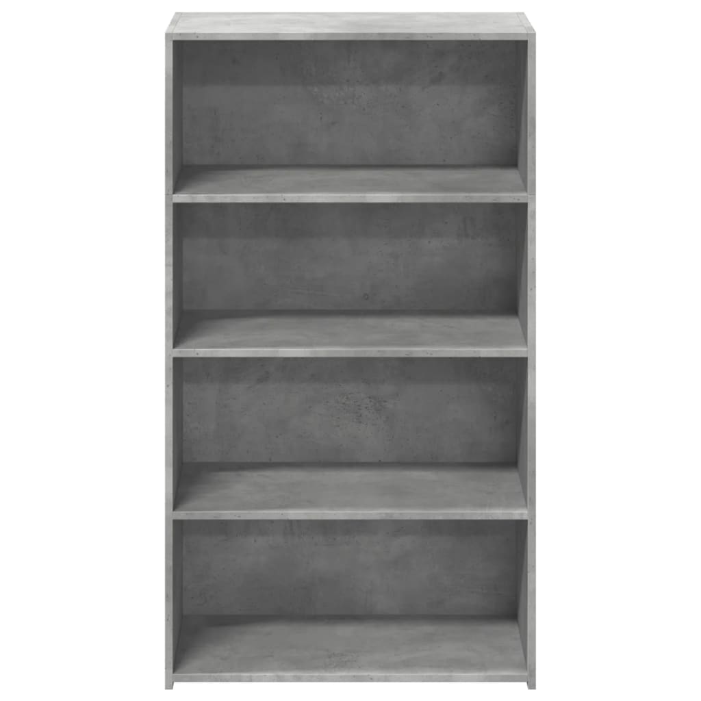 Hylle betonggrå 70x41x124 cm konstruert tre