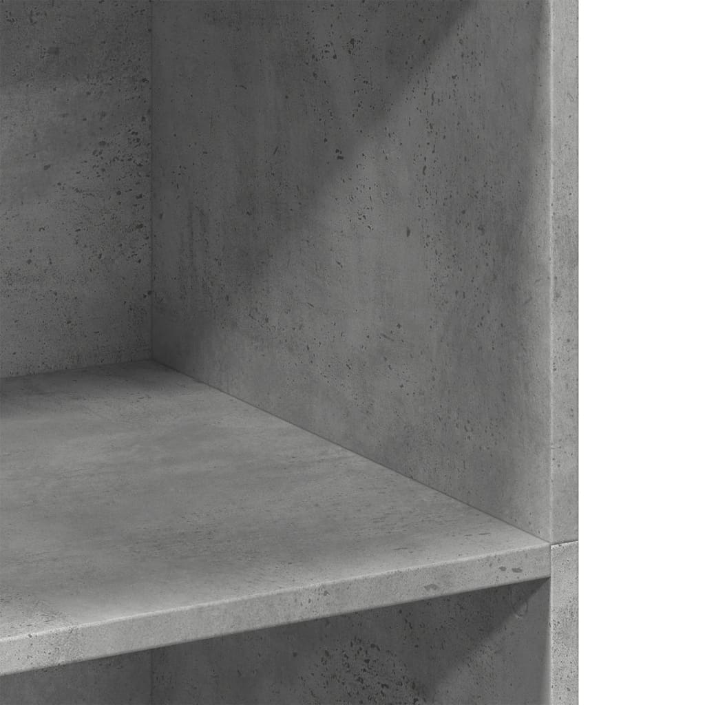 Hylle betonggrå 70x41x124 cm konstruert tre