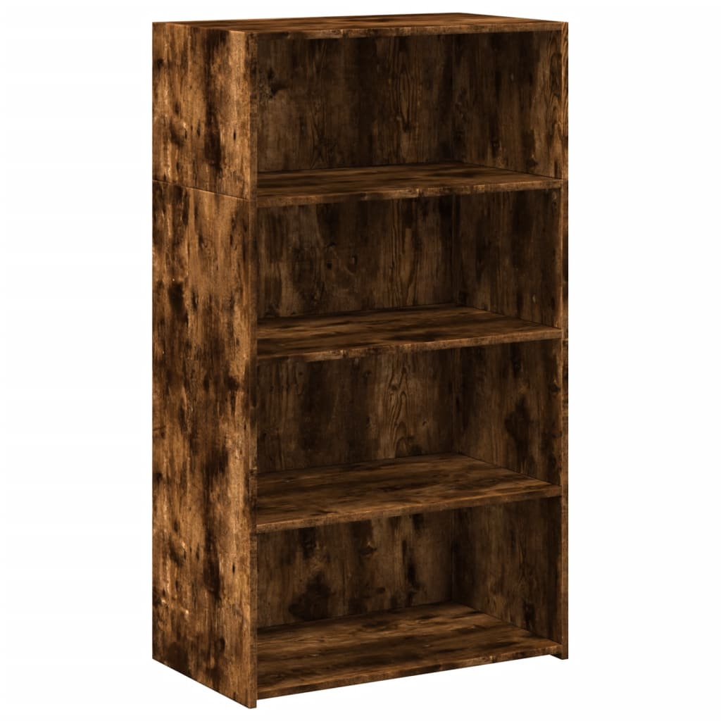 Hylle røkt eik 70x41x124 cm konstruert tre