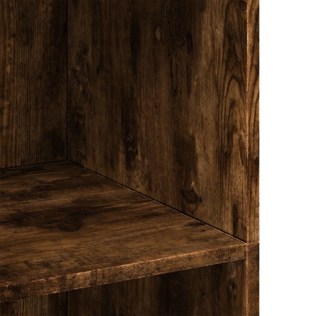 Hylle røkt eik 70x41x124 cm konstruert tre