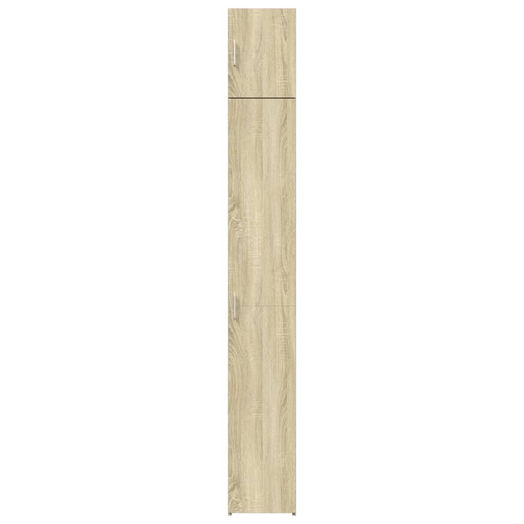 Smalt oppbevaringsskap sonoma eik 30x42,5x225 cm konstruert tre