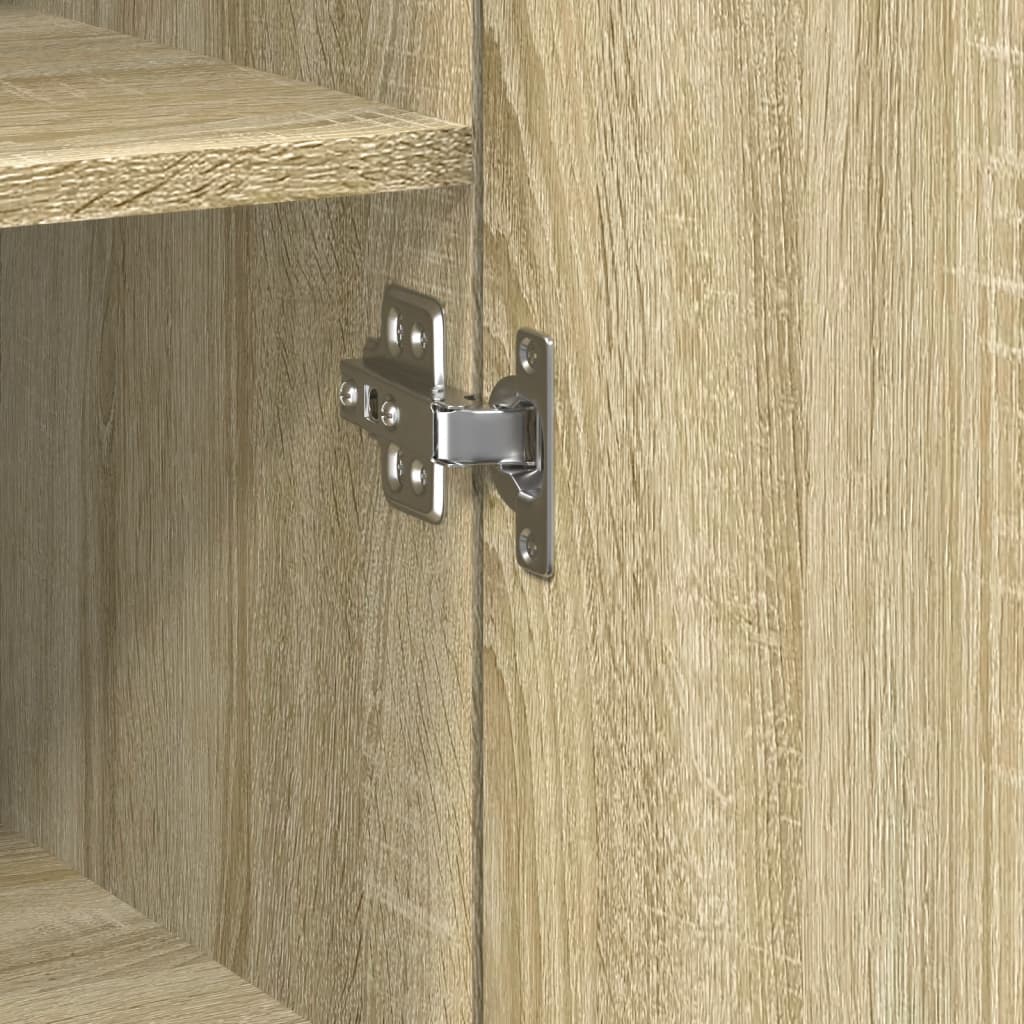 Smalt oppbevaringsskap sonoma eik 30x42,5x225 cm konstruert tre