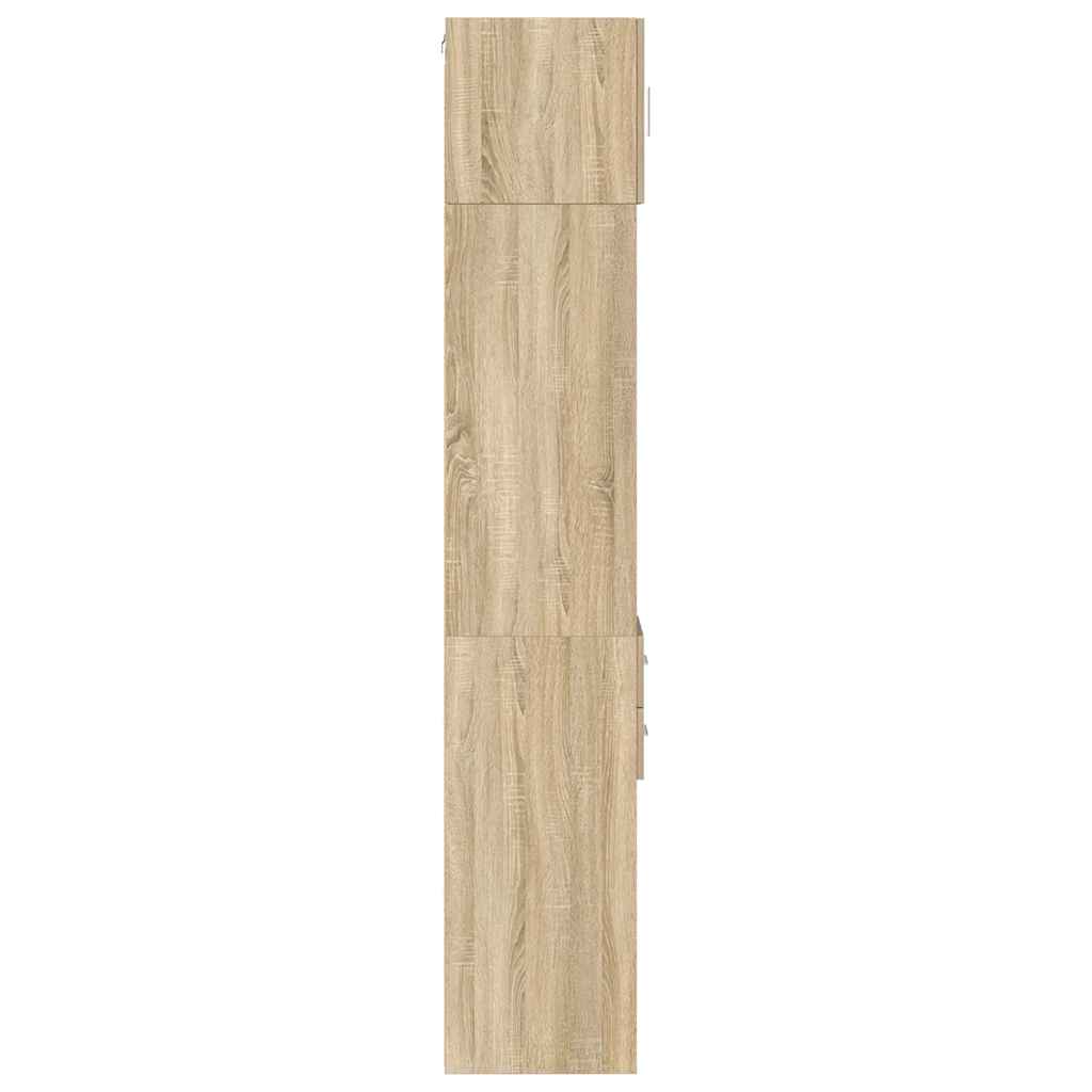 Smalt oppbevaringsskap sonoma eik 30x42,5x225 cm konstruert tre