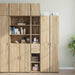 Smalt oppbevaringsskap sonoma eik 30x42,5x225 cm konstruert tre